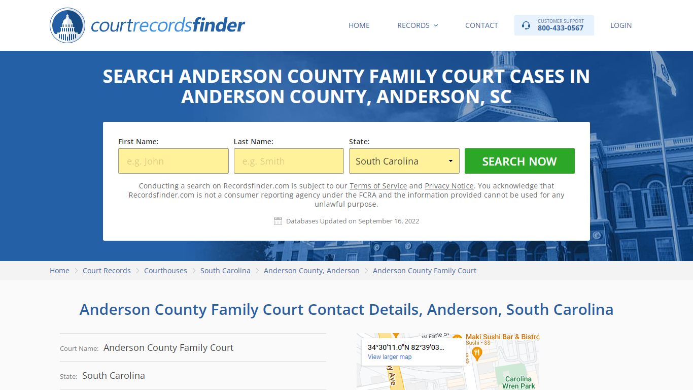 Anderson County Family Court Case Search - RecordsFinder